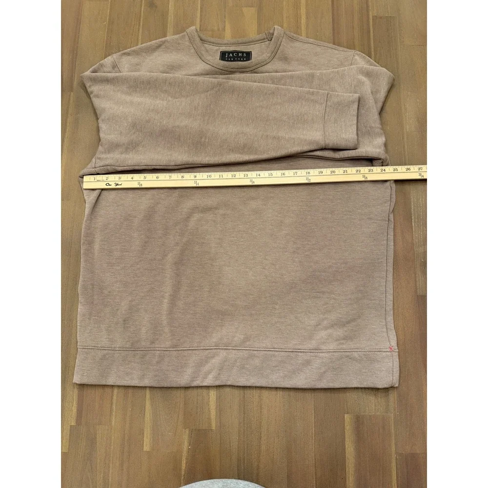 Jachs New York Mens XL Tan Heathered Crewneck Sweatshirt 1437788‎ Long Sleeve